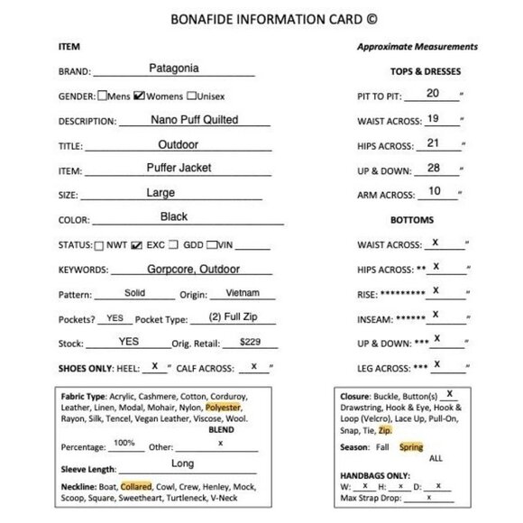 Patagonia Womens Nano Puff Quilted Outdoor Puffer Jacket Size Large Black SP EXC - Picture 12 of 12